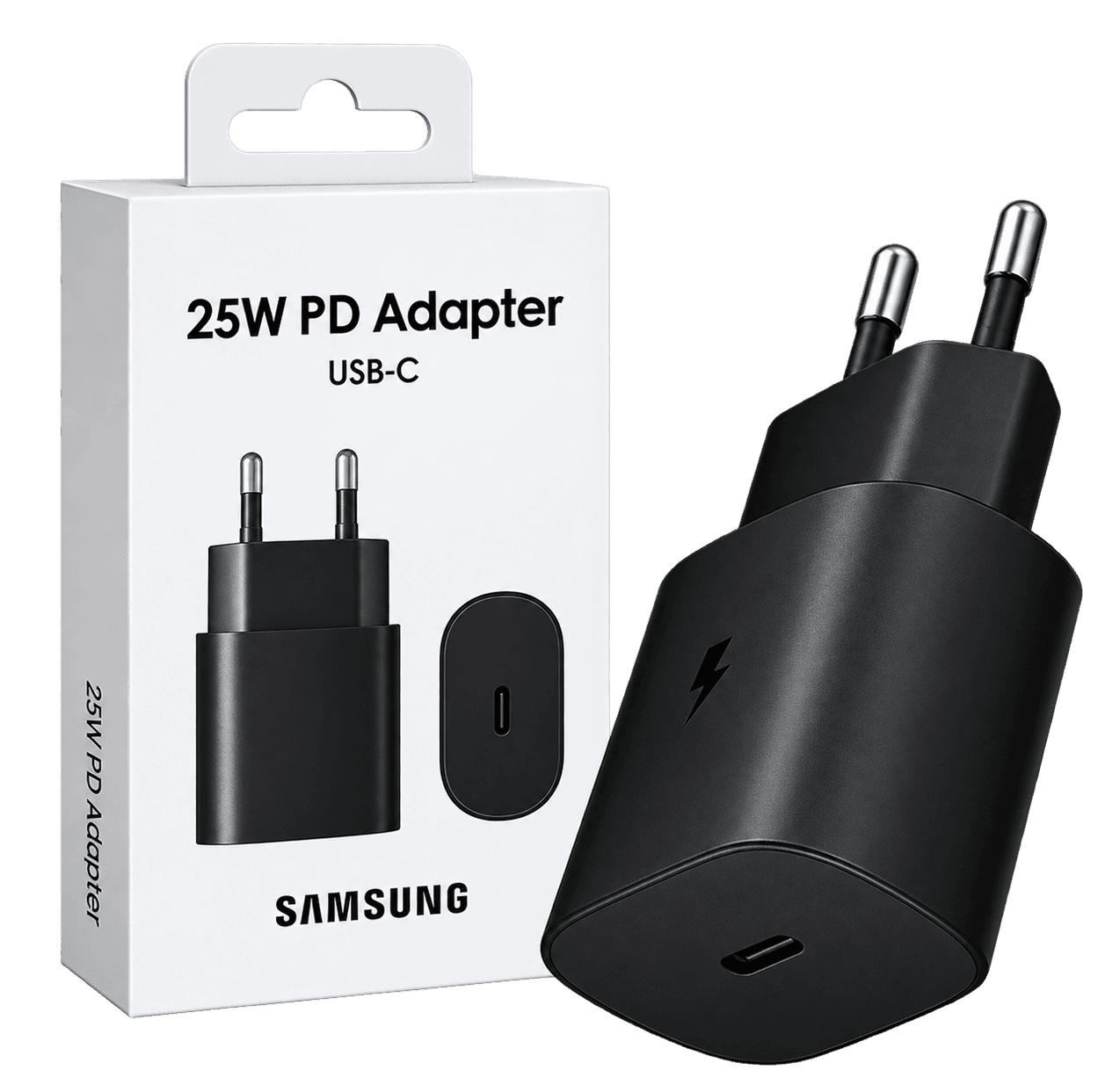 25W USB-C PD Charger — Samsung Super Fast Charging Compatible — 25W USB-C Power Delivery 3.0 with PPS